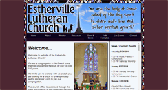 Desktop Screenshot of esthervillelutheranchurch.com